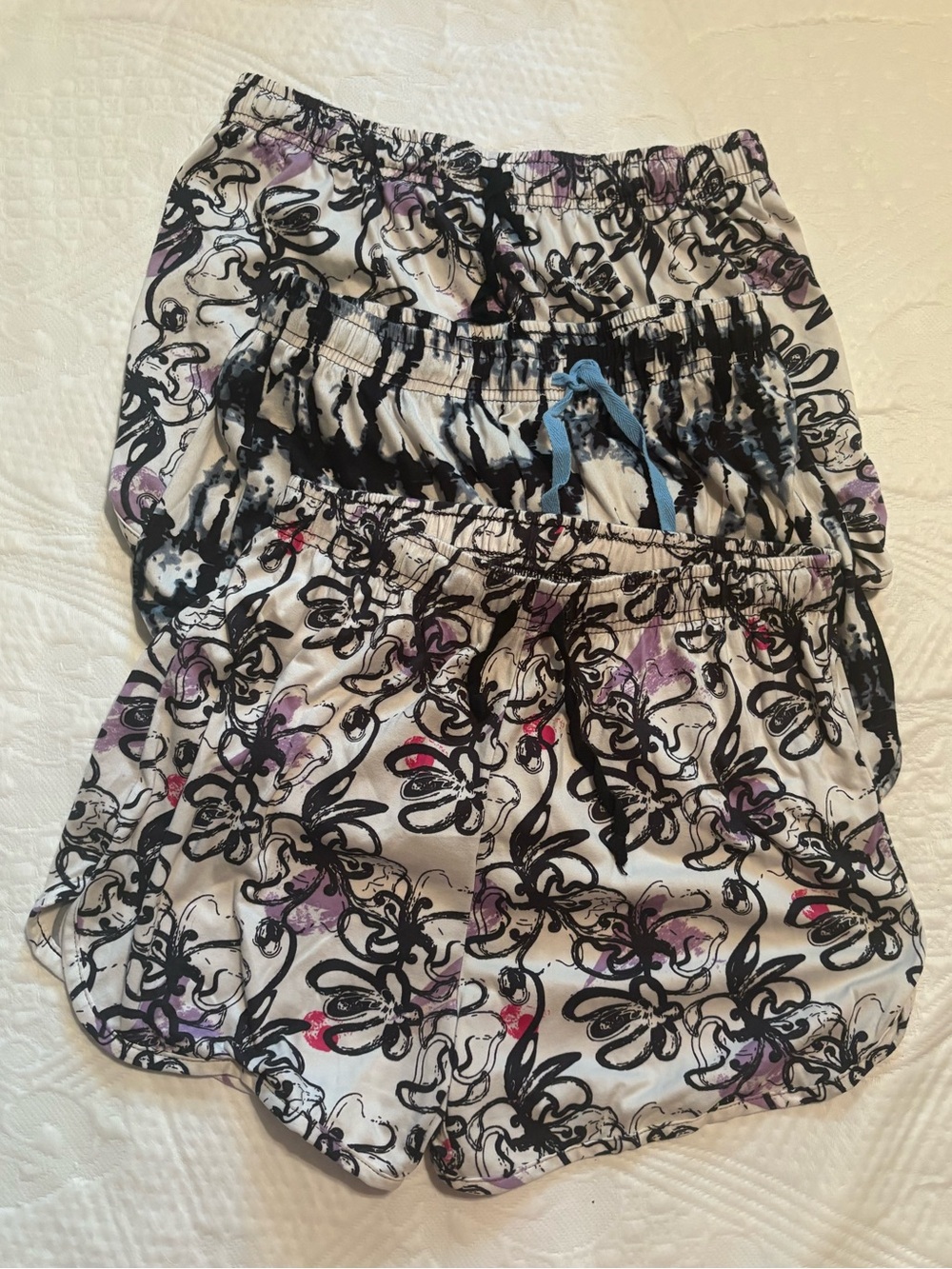 Hello Mello Lounge Shorts Bundle Size Small Floral Pajama Shorts Lot of 3 Pack